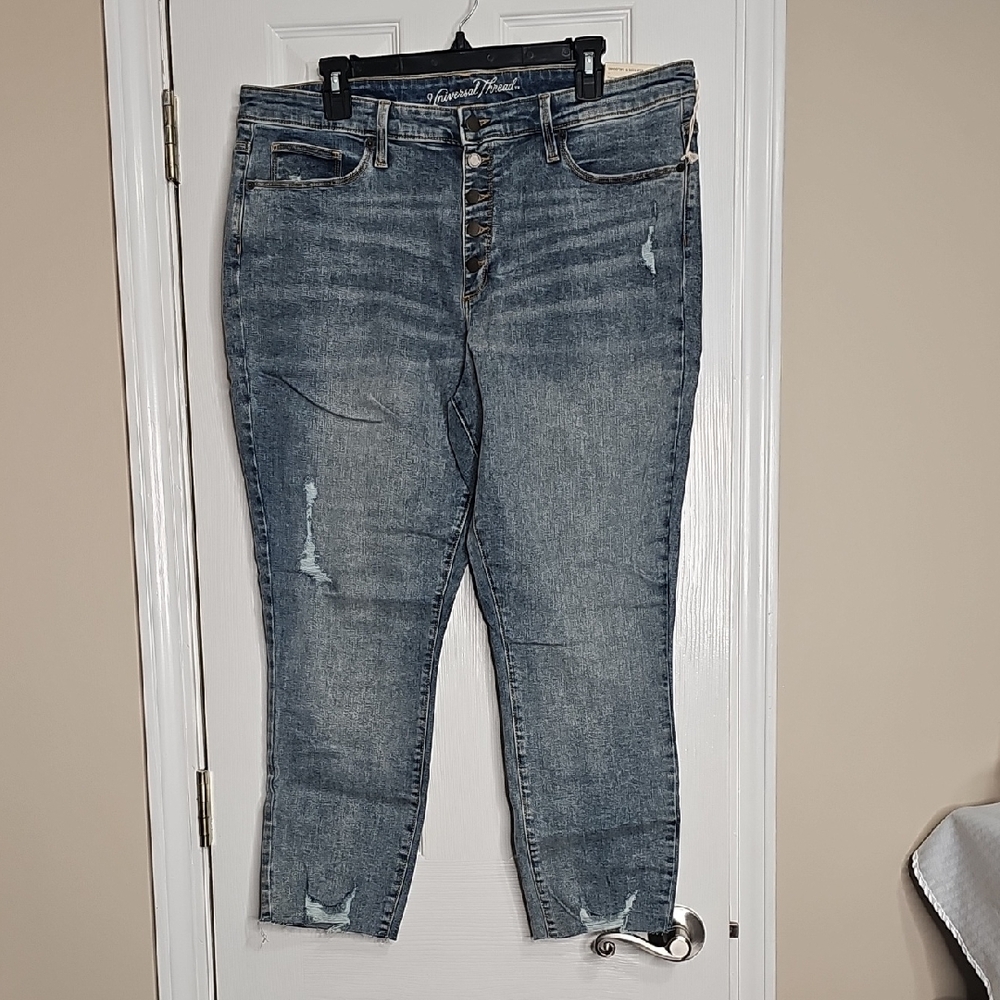 Signature Women's Ankle‎ Jeans - Medium Blue
